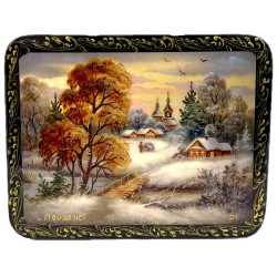 Boite laquée  "Paysage...
