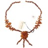 Collier en ambre "Fleur".