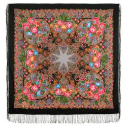 Châle traditionnel russe "Jour de miel".