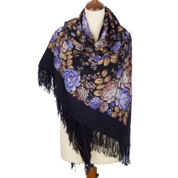 Châle traditionnel russe "Conte de féés de fleurs".