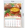 Calendrier mural pour 2026 "Cuisine russe avec recettes".