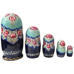 Matriochka-Poupées russes "Macha et ours  " - 5 pièces