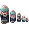 Matriochka-Poupées russes "Macha et ours  " - 5 pièces