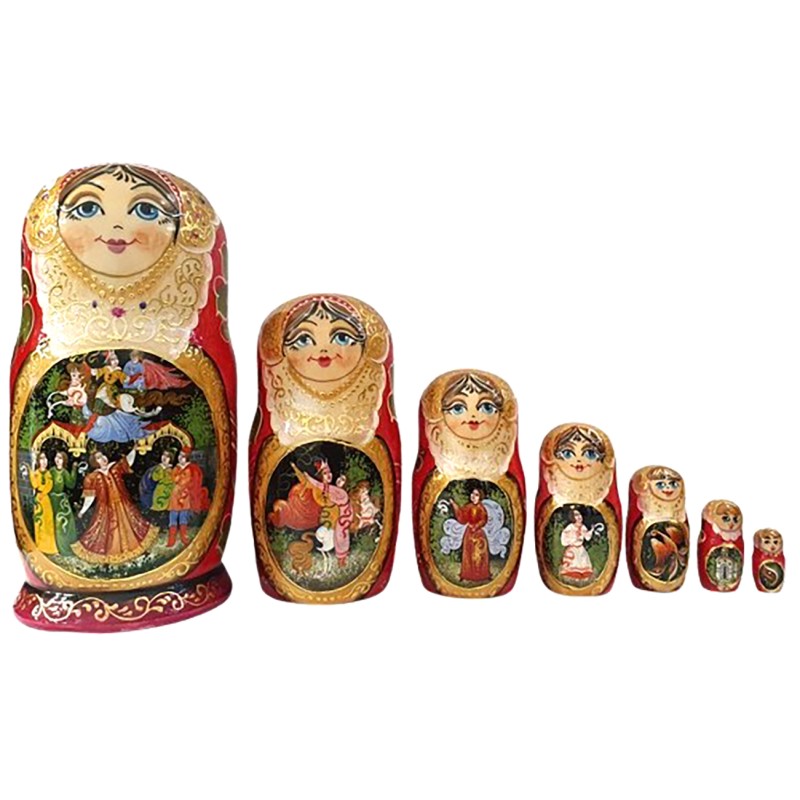 POUPÉES RUSSES MATRIOCHKA PEINTE A LA MAIN ARTIST VORONINA 5 PIÈCES | eBay