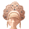 Coiffe russe -kokochnik  "  La reine des Neiges "