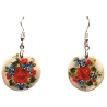 Boucles d''oreilles "les fleurs". Ecole Mstera.