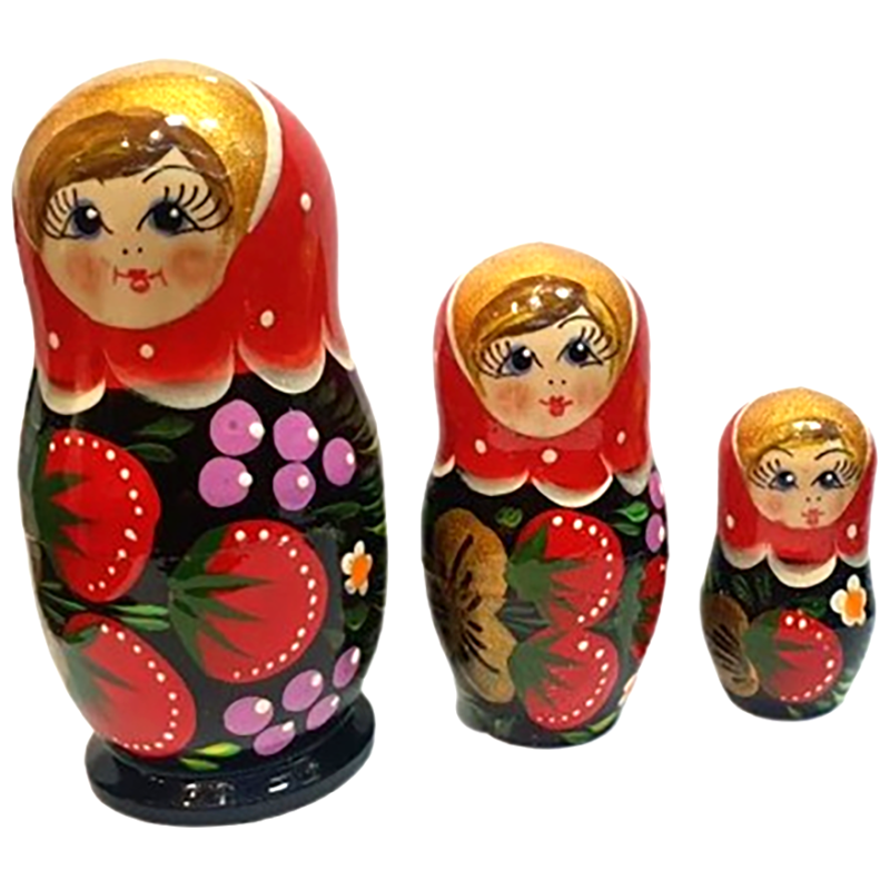 copy of Poupée russe fantaisie à 3 pcs.
