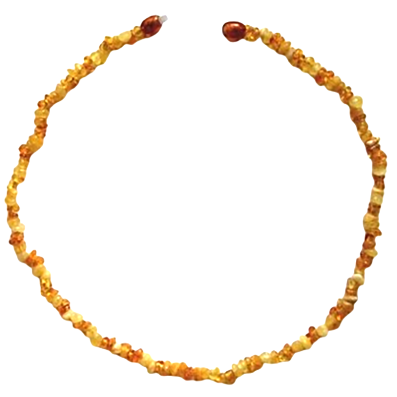 Collier en ambre naturel pour dame.