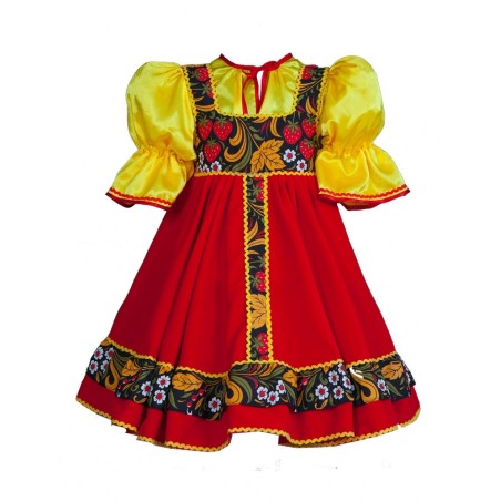 9-10 ans. Costume russe  pour fille " Lubacha".