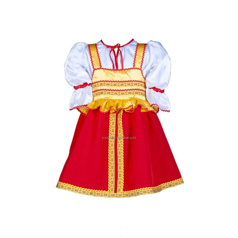 7-8 ans. Costume russe  pour fille "Varenka model 1".