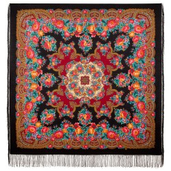 Châle traditionnel russe " Nid noble".