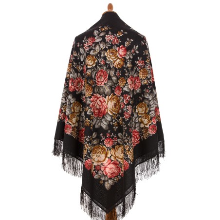 Châle traditionnel russe" Conte de fées de fleurs" .