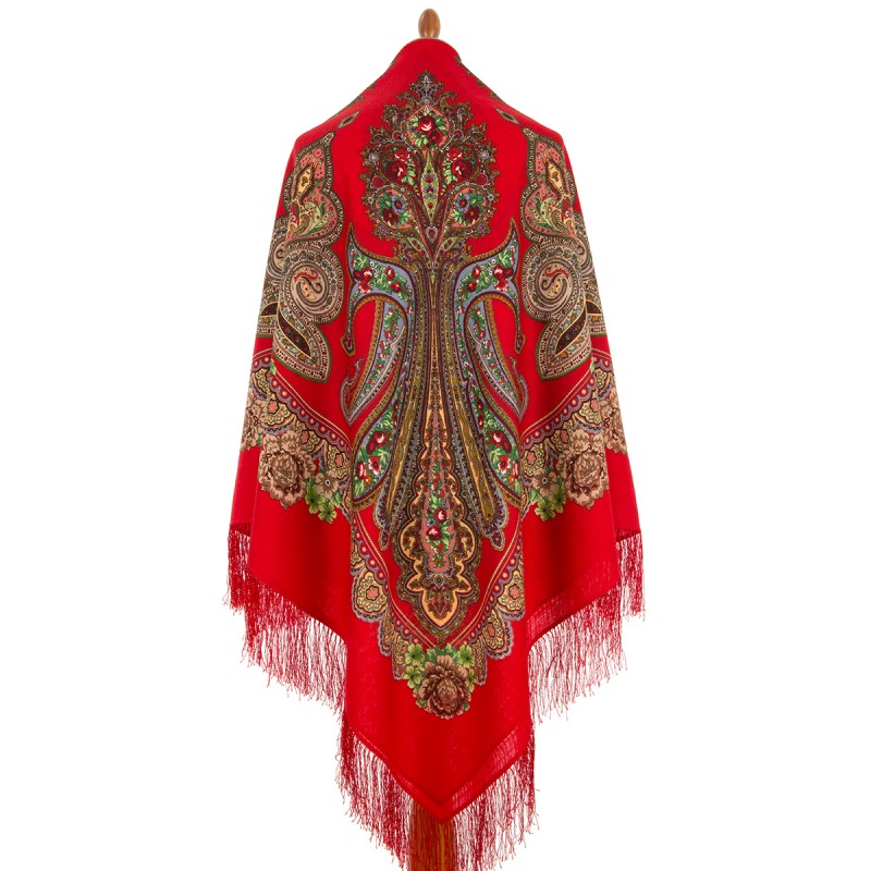 Châle traditionnel russe" Princesse-grenouille".