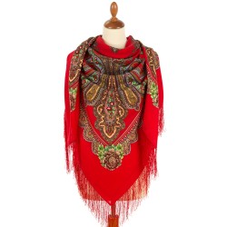 Châle traditionnel russe" Princesse-grenouille".