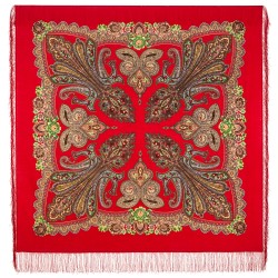 Châle traditionnel russe" Princesse-grenouille".