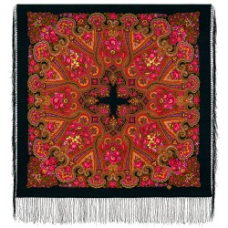 Châle traditionnel russe "Jubilé".