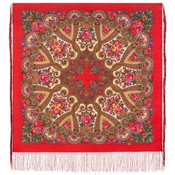 Châle traditionnel russe "Jubilé".