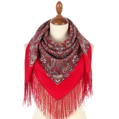 Châle traditionnel russe "Les rêves deviennent réalité".