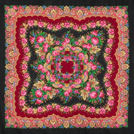 Châle traditionnel russe " Romantique ".