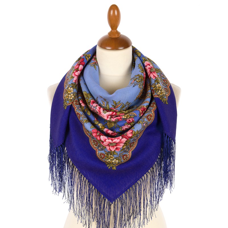 Châle  traditionnel russe " Aube du soir ".