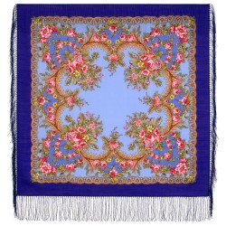 Châle  traditionnel russe " Aube du soir ".