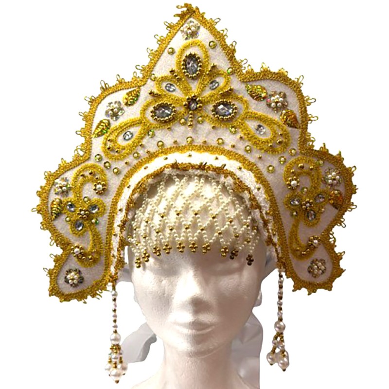 COSTUME RUSSE. Coiffe-Kokochnik .