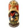 Poupées russes -matriochka de  collection  "Oiseau de feu" à 7 pcs.