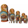 Poupée russe " Troyka "  à 10 pcs.