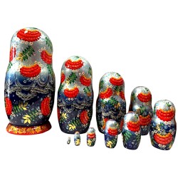 Poupée russe "Troyka"  à 10 pcs.