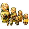 Poupées russes de collection - Matriochka  "Trois héros"- 7 Pcs.