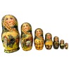 Poupées russes de collection - Matriochka  "Trois héros"- 7 Pcs.