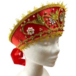 Coiffe russe Kokochnik "Anfissa".