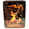 Boite laquée  "OISEAU de FEU ".