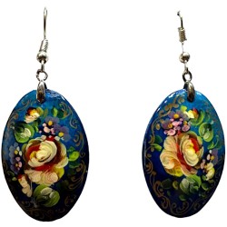 Boucles d''oreilles "les fleurs". Ecole Mstera.