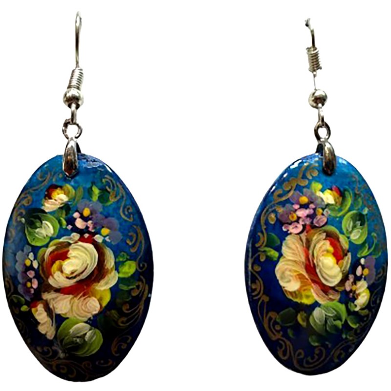 Boucles d''oreilles "les fleurs". Ecole Mstera.