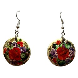 Boucles d''oreilles "les fleurs". Ecole Mstera.