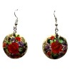 Boucles d''oreilles "les fleurs". Ecole Mstera.