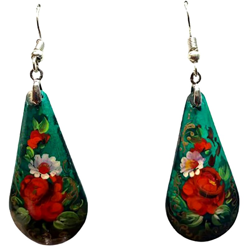 Boucles d''oreilles "les fleurs". Ecole Mstera.