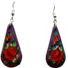 Boucles d''oreilles "les fleurs". Ecole Mstera.