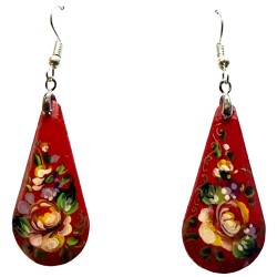 Boucles d''oreilles "les fleurs". Ecole Mstera.