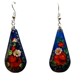 Boucles d''oreilles "les fleurs". Ecole Mstera.