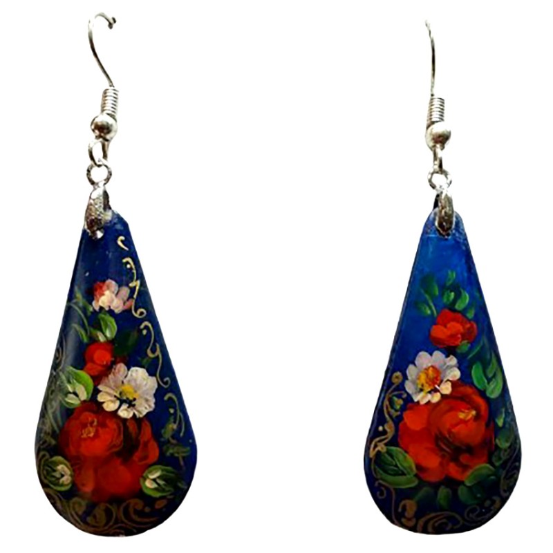 Boucles d''oreilles "les fleurs". Ecole Mstera.
