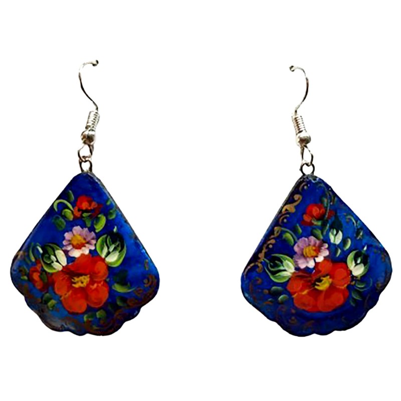 Boucles d''oreilles "les fleurs". Ecole Mstera.