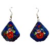 Boucles d''oreilles "les fleurs". Ecole Mstera.