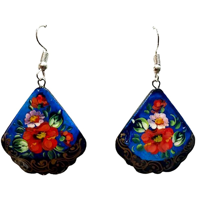 Boucles d''oreilles "les fleurs". Ecole Mstera.