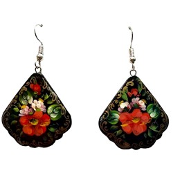 Boucles d''oreilles "les fleurs". Ecole Mstera.