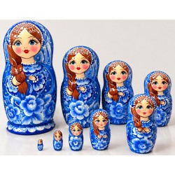 Poupée russe "GJEL"  à 10 pcs.