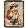 Boite laquée  " Le chat".