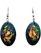 Boucles d''oreilles "Les fleurs". Ecole Mstera